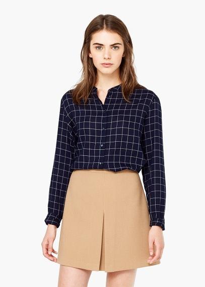 Mango Mango Check Cotton Shirt