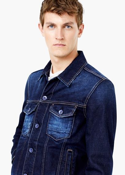 Mango Man Mango Man Dark Wash Denim Jacket