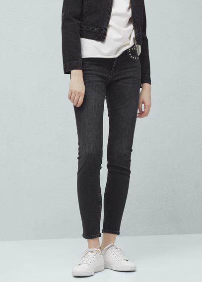 Mango Mango Studs Slim-fit Jeans