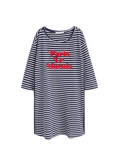 Violeta By Mango Violeta By Mango Striped Organic Cotton Dress