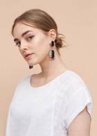Violeta By Mango Violeta By Mango Contrasting Cotton-blend T Shirt