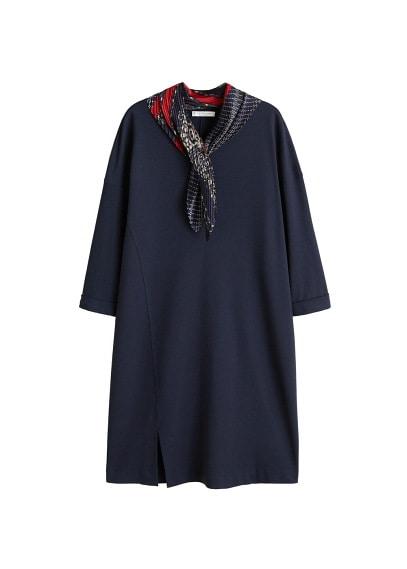 Violeta By Mango Violeta By Mango Pleated Scarf Dress