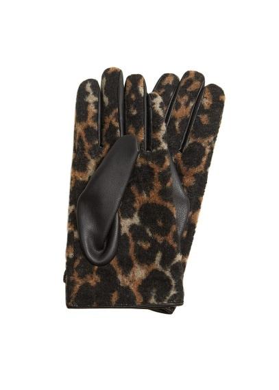 Mango Mango Leopard Gloves