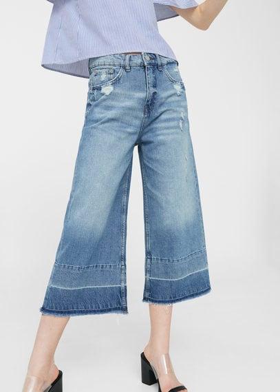 Mango Mango Crop Flared Jeans