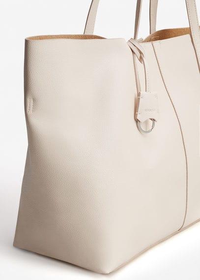 Mango Mango Pebbled Effect Shopper Bag