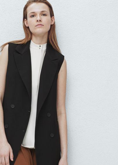 Mango Mango Long Boyfriend Gilet