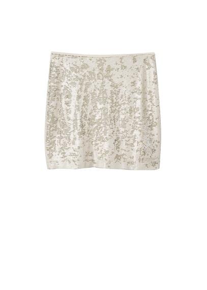 Violeta By Mango Violeta By Mango Reversible Sequin Skirt