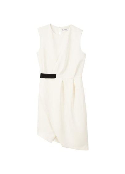 Mango Mango Contrast Waist Dress