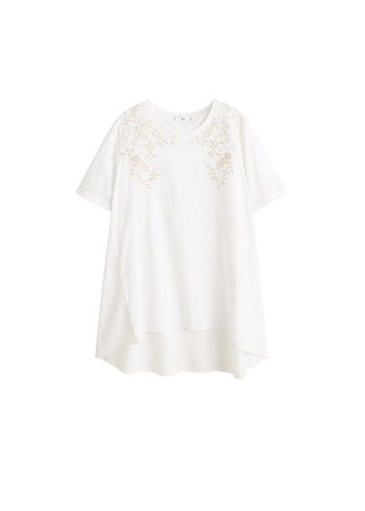 Mango Mango Embroidered Oversize T-shirt