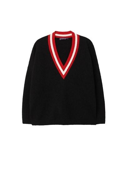 Violeta By Mango Violeta By Mango Constrating V-neck Sweater