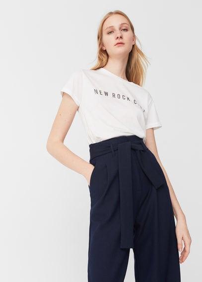 Mango Mango Cotton Modal-blend T-shirt