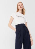 Mango Mango Cotton Modal-blend T-shirt