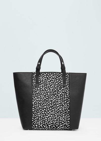 Mango Fur Panel Bag