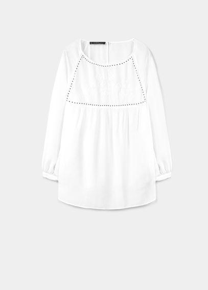 Violeta By Mango Violeta By Mango Studs Blouse