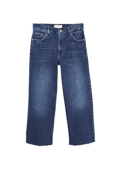 Mango Mango Relaxed Cropped Jeans