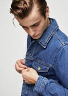 Mango Man Mango Man Medium Wash Denim Jacket