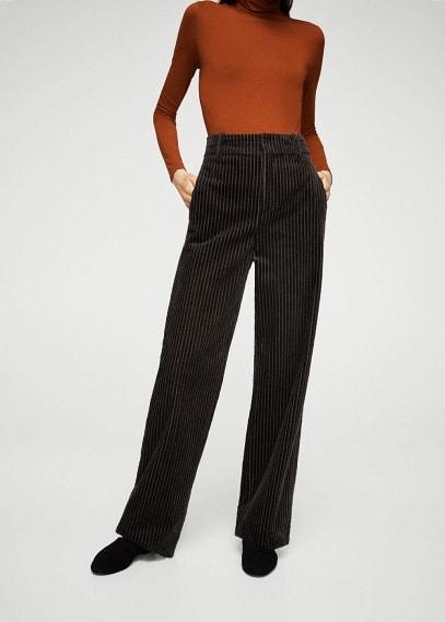 Mango Mango Velvet Corduroy Trousers
