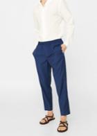 Mango Man Mango Man Wool-blend Cropped Trousers
