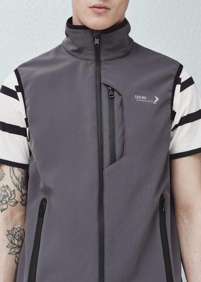 Mango Man Mango Man Technical Fabric Waistcoat