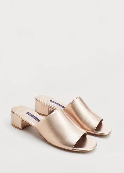 Violeta By Mango Violeta By Mango Metallic Mule