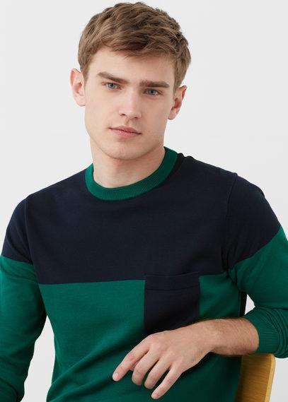 Mango Man Mango Man Color Block Sweater