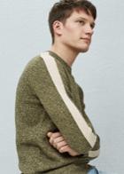 Mango Man Mango Man Trims Linen-blend Sweater