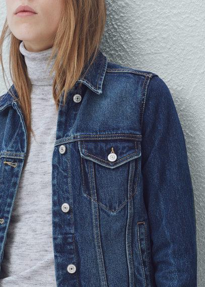 Mango Mango Dark Denim Jacket