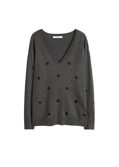 Violeta By Mango Violeta By Mango Polka Dots Knit Dress