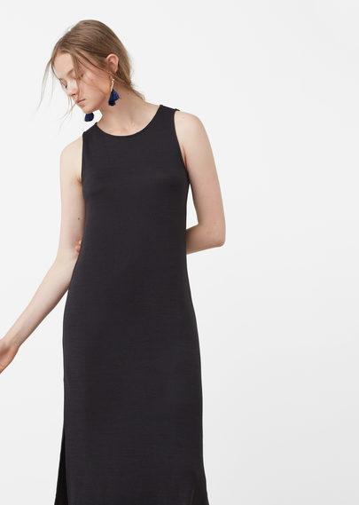 Mango Mango Side Slit Long Dress