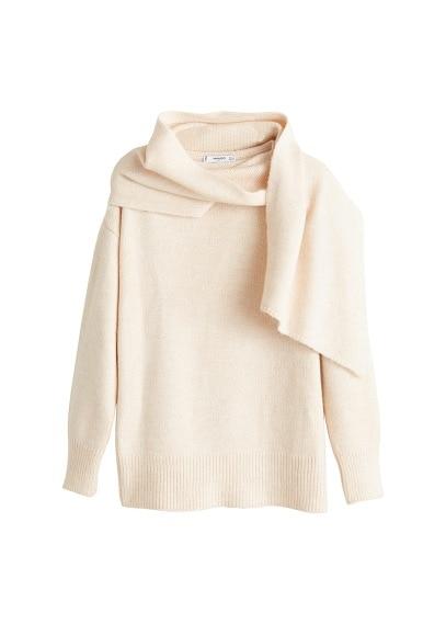 Mango Mango Scarf Neck Sweater