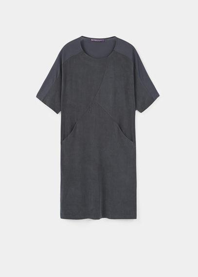 Violeta By Mango Violeta By Mango Cupro Front Dress