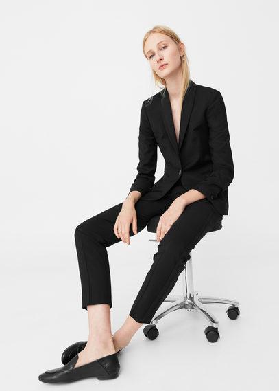 Mango Mango Cotton Wool-blend Blazer