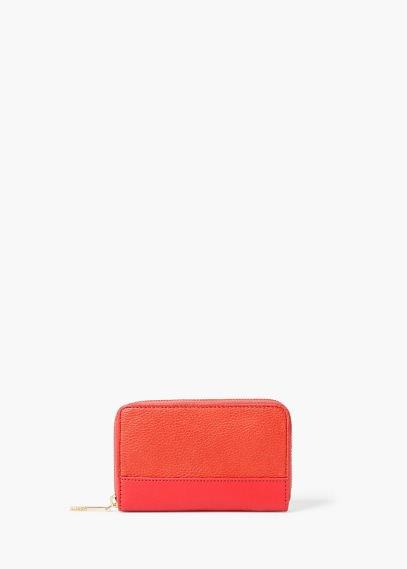 Mango Mango Zip Pebbled Wallet