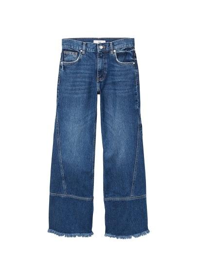 Mango Mango Frayed Relaxed Jeans
