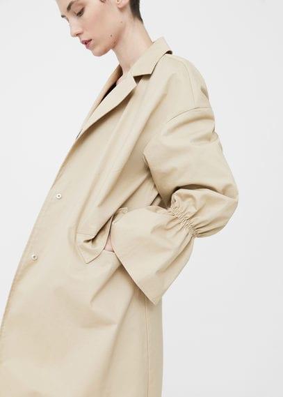 Mango Mango Flared Sleeve Trench