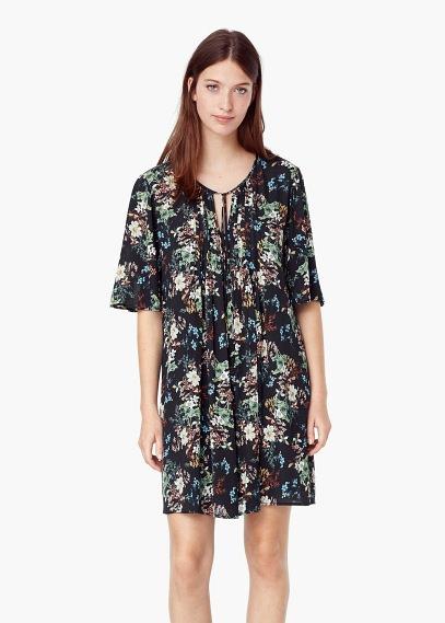 Mango Mango Floral Print Dress