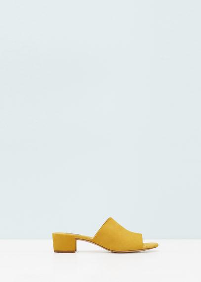 Mango Destructured Suede Sandals
