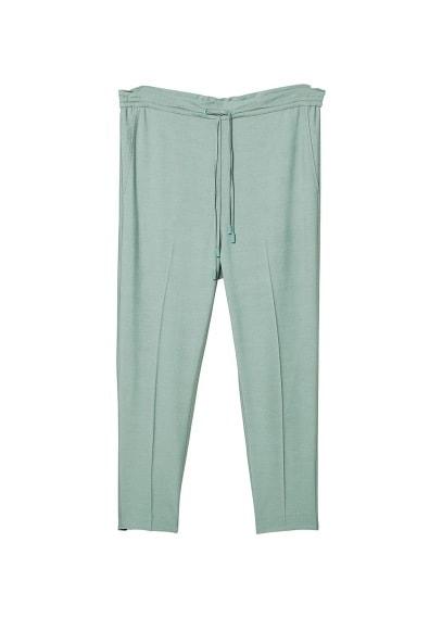 Mango Mango Textured Baggy Trousers