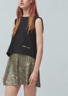 Mango Mango Cut-out Detail Top