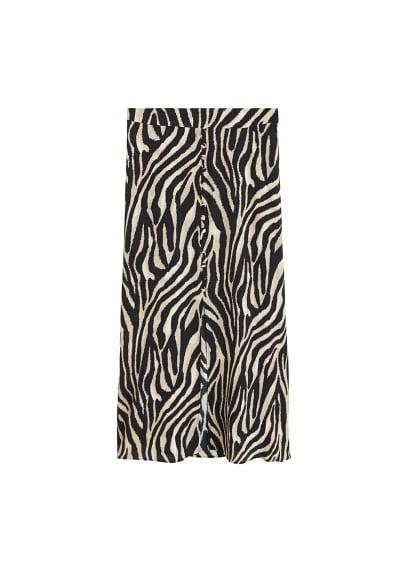 Mango Mango Zebra Print Skirt