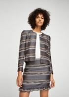 Mango Mango Geometric Embroidery Jacket