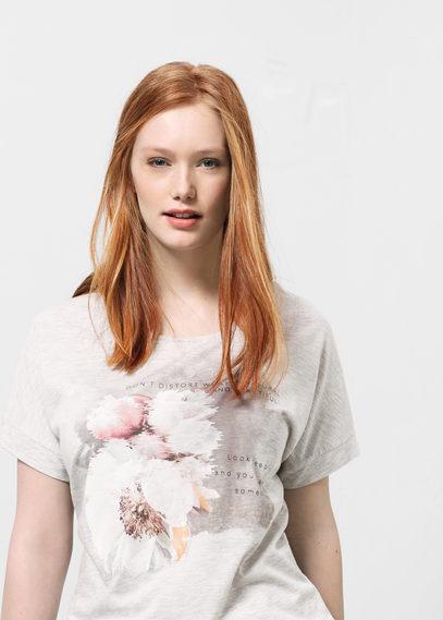 Violeta By Mango Violeta By Mango Printed Image T Shirt