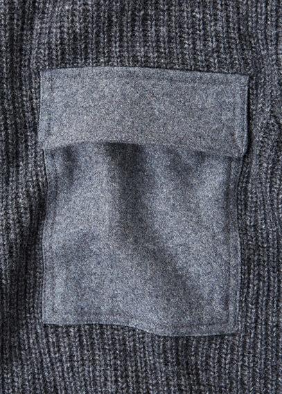 Mango Man Mango Man Pocket Wool-blend Sweater