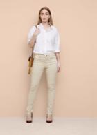 Violeta By Mango Violeta By Mango Slim-fit Cotton Trousers