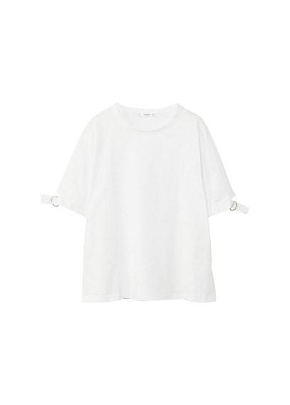 Mango Mango Sleeve Detail T-shirt