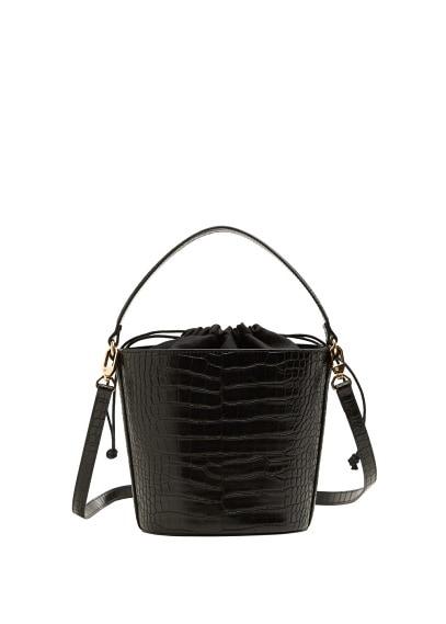 Mango Mango Croc-effect Bucket Bag