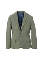 Mango Man Mango Man Herringbone-pattern Cotton Blazer