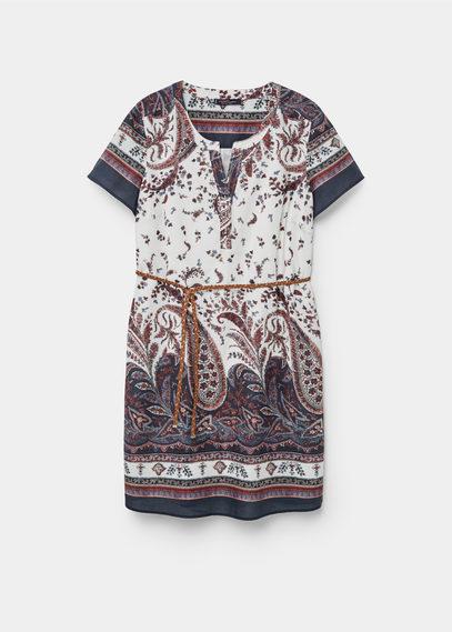 Violeta By Mango Violeta By Mango Printed Cotton Dress
