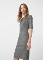 Mango Mango Prince Of Wales Dress