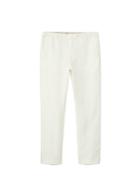 Mango Man Mango Man Striped Linen-blend Trousers